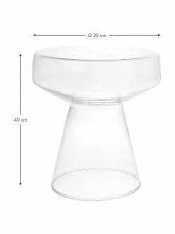 HKliving Table d'appoint verre Lars, Ø 39 x haut. 45 cm 8 HKliving Table d'appoint verre Lars, Ø 39 x haut. 45 cm -furniture Soldes Table dappoint verre Lars 2