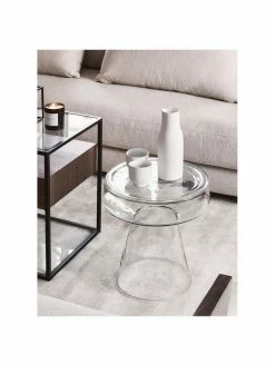 HKliving Table d'appoint verre Lars, Ø 39 x haut. 45 cm 11 HKliving Table d'appoint verre Lars, Ø 39 x haut. 45 cm -furniture Soldes Table dappoint verre Lars 5