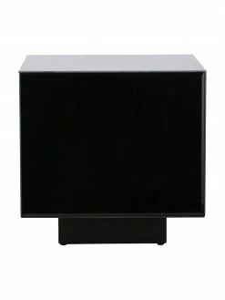HKliving Table d'appoint verre miroir noir Block, larg. 40 x haut. 40 cm 8 HKliving Table d'appoint verre miroir noir Block, larg. 40 x haut. 40 cm -furniture Soldes Table dappoint verre miroir noir Block 3