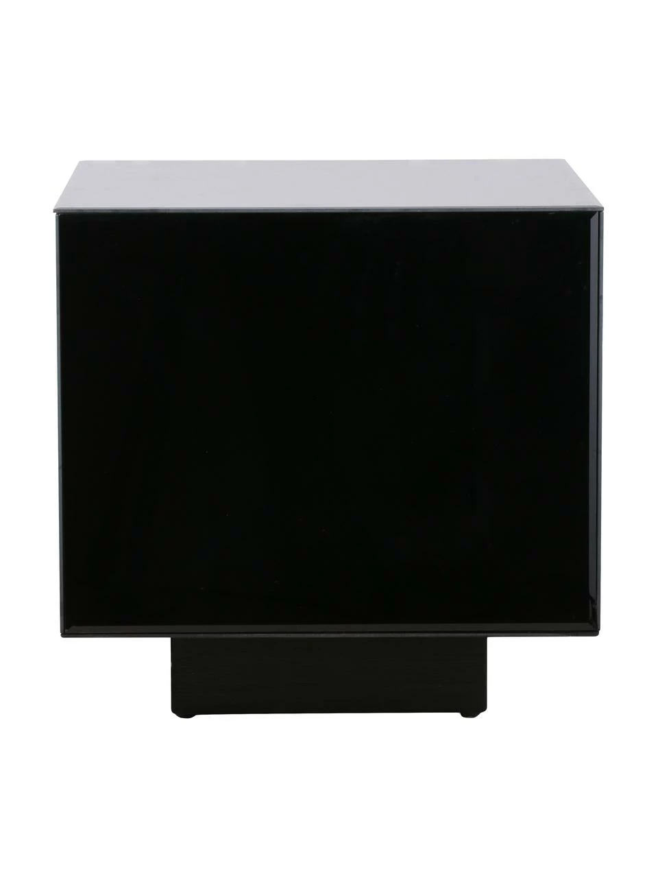 HKliving Table d'appoint verre miroir noir Block, larg. 40 x haut. 40 cm 4 HKliving Table d'appoint verre miroir noir Block, larg. 40 x haut. 40 cm – Image 4