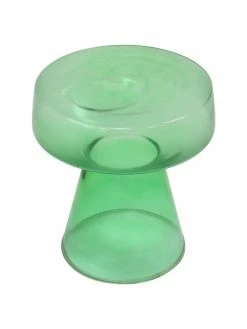 HKliving Table d'appoint verre vert Ambe, Ø 39 x haut. 42 cm -furniture Soldes Table dappoint verre vert Ambe 2