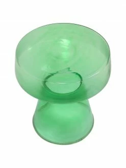 HKliving Table d'appoint verre vert Ambe, Ø 39 x haut. 42 cm -furniture Soldes Table dappoint verre vert Ambe 3
