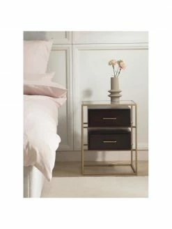 furniture Soldes -furniture Soldes Table de chevet avec plateau en verre Lyle 1