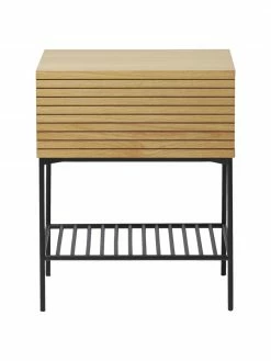 Westwing Collection Table de chevet avec tiroir Johanna, larg. 45 x haut. 56 cm -furniture Soldes Table de chevet avec tiroir Johanna 4