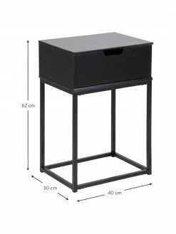 Table de chevet avec tiroir Mitra, larg. 40 x prof. 62 cm -furniture Soldes Table de chevet avec tiroir Mitra 2