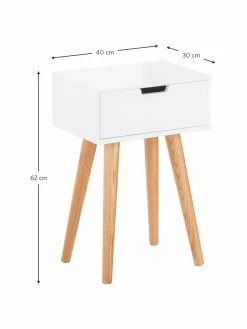 Table de chevet avec tiroir Mitra, larg. 40 x haut. 62 cm 8 Table de chevet avec tiroir Mitra, larg. 40 x haut. 62 cm -furniture Soldes Table de chevet avec tiroir Mitra 8