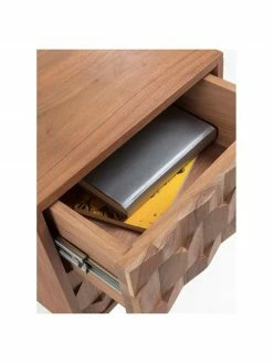 Table de chevet avec tiroirs Khaleesi, Larg. 40 x haut. 55 cm -furniture Soldes Table de chevet avec tiroirs Khaleesi 4