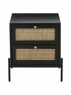 Westwing Collection Table de chevet avec tiroirs en cannage Vienna, larg. 45 x haut. 55 cm 9 Westwing Collection Table de chevet avec tiroirs en cannage Vienna, larg. 45 x haut. 55 cm -furniture Soldes Table de chevet avec tiroirs en cannage Vienna 3