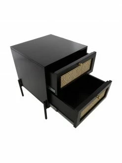 Westwing Collection Table de chevet avec tiroirs en cannage Vienna, larg. 45 x haut. 55 cm 10 Westwing Collection Table de chevet avec tiroirs en cannage Vienna, larg. 45 x haut. 55 cm -furniture Soldes Table de chevet avec tiroirs en cannage Vienna 4