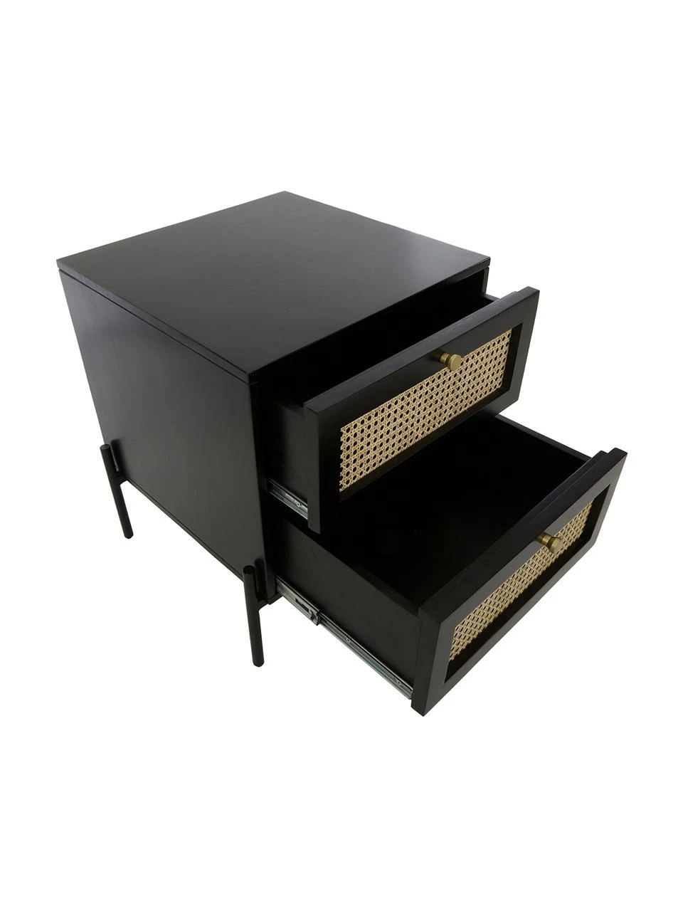 Westwing Collection Table de chevet avec tiroirs en cannage Vienna, larg. 45 x haut. 55 cm 5 Westwing Collection Table de chevet avec tiroirs en cannage Vienna, larg. 45 x haut. 55 cm – Image 5