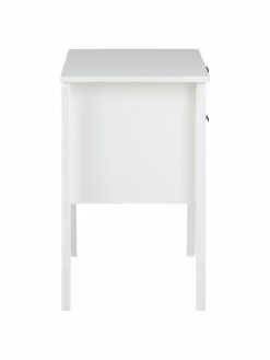 Table de chevet blanche avec 2 tiroirs Sleepy, larg. 48 x haut. 65 cm -furniture Soldes Table de chevet blanche avec 2 tiroirs Sleepy 4