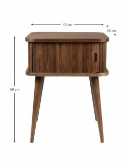 Zuiver Table de chevet bois Barbier, larg. 45 x haut. 59 cm 8 Zuiver Table de chevet bois Barbier, larg. 45 x haut. 59 cm -furniture Soldes Table de chevet bois Barbier 2