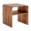 Bloomingville Table de chevet bois d'acacia Hassel, larg. 38 x prof. 38 cm