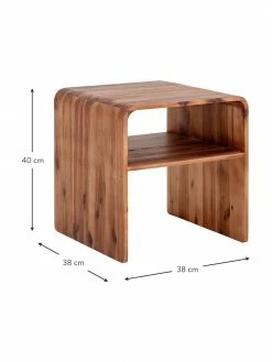 Bloomingville Table de chevet bois d'acacia Hassel, larg. 38 x prof. 38 cm 8 Bloomingville Table de chevet bois d'acacia Hassel, larg. 38 x prof. 38 cm -furniture Soldes Table de chevet bois dacacia Hassel 2