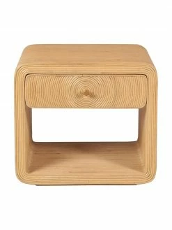 Table de chevet en rotin Wapa, larg. 57 x haut. 52 cm -furniture Soldes Table de chevet en rotin Wapa 2