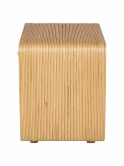 Table de chevet en rotin Wapa, larg. 57 x haut. 52 cm -furniture Soldes Table de chevet en rotin Wapa 3