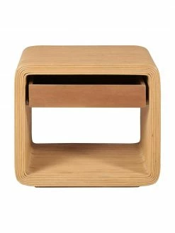 Table de chevet en rotin Wapa, larg. 57 x haut. 52 cm -furniture Soldes Table de chevet en rotin Wapa 4