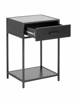 Table de chevet loft avec tiroir Seaford, larg. 42 x haut. 63 cm -furniture Soldes Table de chevet loft avec tiroir Seaford 3