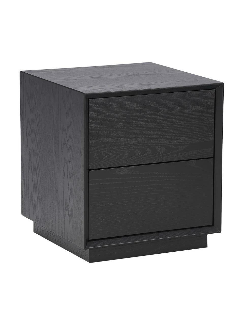 Westwing Collection Table de chevet placage en frêne noir Noel, larg. 45 x long. 50 cm 1 Westwing Collection Table de chevet placage en frêne noir Noel, larg. 45 x long. 50 cm