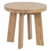 Bizzotto Table de jardin ronde en bois Bolivar, Ø 50 x haut. 45 cm