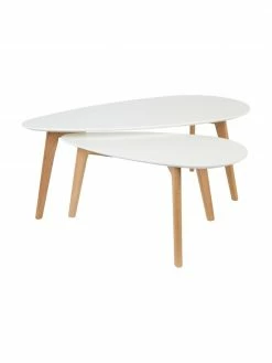 Table gigogne scandinave Nordic, 2 élém., Lot de différentes tailles