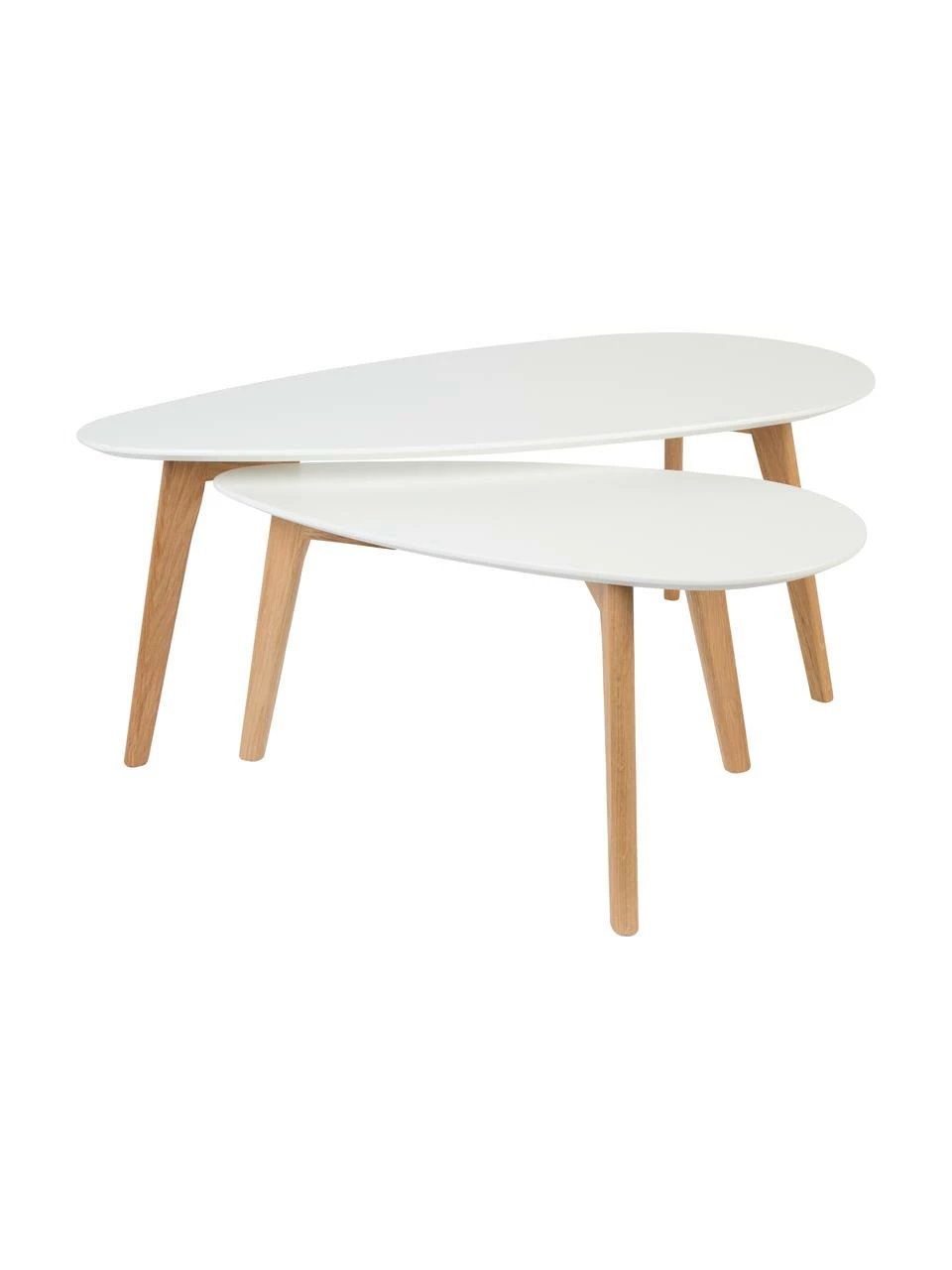 Table gigogne scandinave Nordic, 2 élém., Lot de différentes tailles 1 Table gigogne scandinave Nordic, 2 élém., Lot de différentes tailles