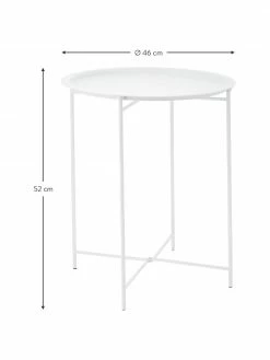 Brafab Table ronde en métal Sangro, Ø 46 x haut. 52 cm -furniture Soldes Table ronde en metal Sangro 2