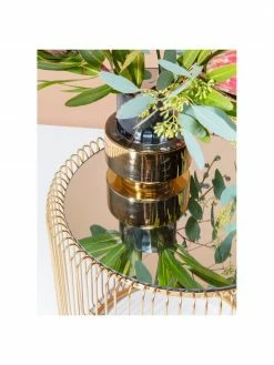 Kare Design Tables d'appoint avec plateau en verre Wire, 2 élém., Lot de différentes tailles -furniture Soldes Tables dappoint avec plateau en verre Wire 2 elem 3