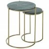 Westwing Collection Tables gigognes en marbre Ella, 2 élém., Lot de différentes tailles