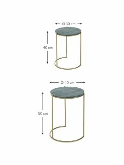 Westwing Collection Tables gigognes en marbre Ella, 2 élém., Lot de différentes tailles 8 Westwing Collection Tables gigognes en marbre Ella, 2 élém., Lot de différentes tailles -furniture Soldes Tables gigognes en marbre Ella 2 elem 26