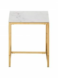 Tables gigognes glamour avec plateau en verre marbré Aruba, 2 élém., Lot de différentes tailles -furniture Soldes Tables gigognes glamour avec plateau en verre marbre Aruba 2 elem 5