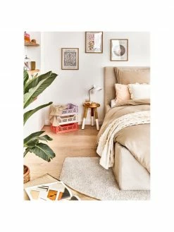 Tabouret Scandi en bois Brocsy, larg. 30 x haut. 44 cm -furniture Soldes Tabouret Scandi en bois Brocsy 5