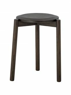 Bloomingville Tabouret bois de chêne Gil, Ø 33 x haut. 45 cm -furniture Soldes Tabouret bois de chene Gil 3