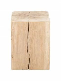 Jan Kurtz Tabouret bois de chêne massif Block, larg. 29 x haut. 40 cm -furniture Soldes Tabouret bois de chene massif Block 3