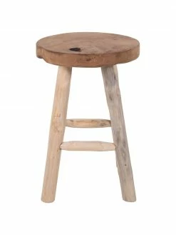 Tabouret bois de teck Badia, Ø 30 x haut. 45 cm -furniture Soldes Tabouret bois de teck Badia 3