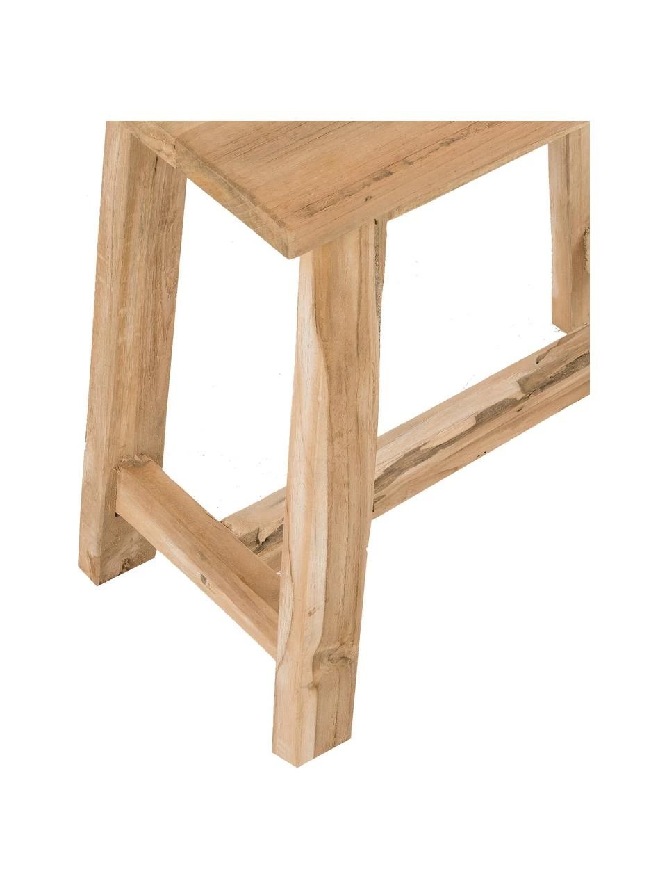 Tabouret bois de teck Lawas, larg. 50 x haut. 46 cm 6 Tabouret bois de teck Lawas, larg. 50 x haut. 46 cm – Image 6