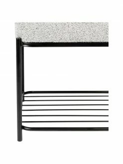 Tabouret bouclé avec rangement Milou, larg. 50 x haut. 45 cm -furniture Soldes Tabouret boucle avec rangement Milou 5