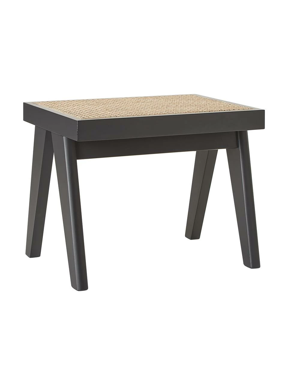 Westwing Collection Tabouret cannage Sissi, larg. 52 x haut. 42 cm 1 Westwing Collection Tabouret cannage Sissi, larg. 52 x haut. 42 cm