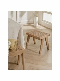 Westwing Collection Tabouret cannage Sissi, larg. 52 x haut. 42 cm 9 Westwing Collection Tabouret cannage Sissi, larg. 52 x haut. 42 cm -furniture Soldes Tabouret cannage Sissi 3