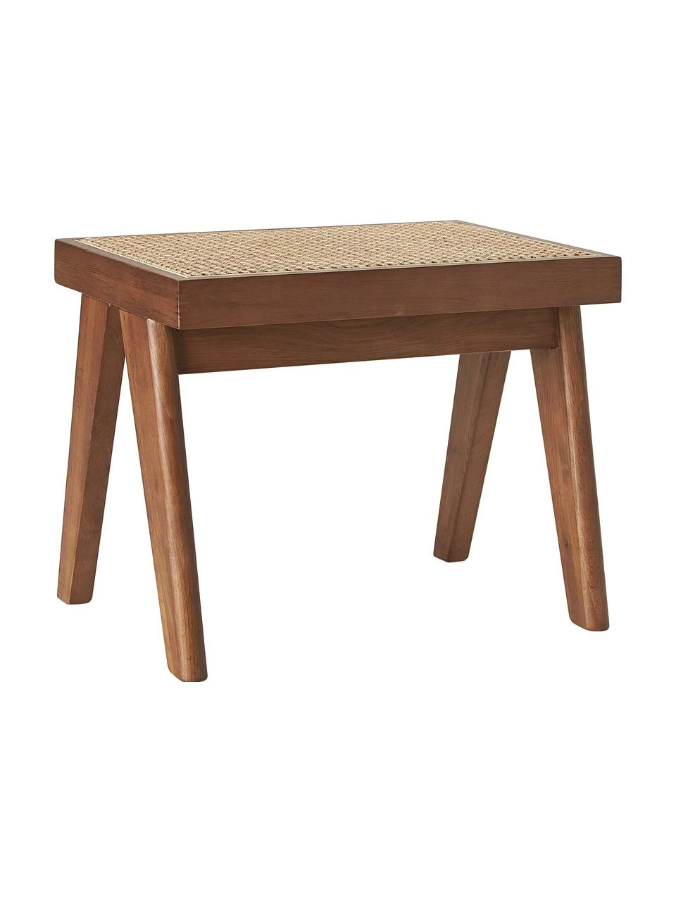 Westwing Collection Tabouret cannage Sissi, larg. 52 x haut. 42 cm 1 Westwing Collection Tabouret cannage Sissi, larg. 52 x haut. 42 cm