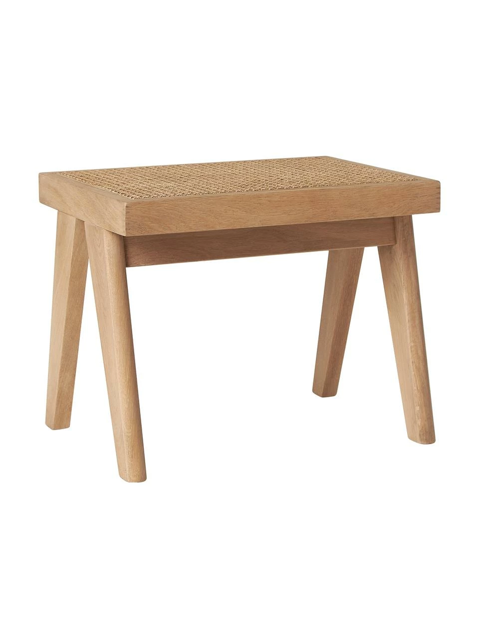 Westwing Collection Tabouret cannage Sissi, larg. 52 x haut. 42 cm 1 Westwing Collection Tabouret cannage Sissi, larg. 52 x haut. 42 cm