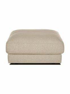 Westwing Collection Tabouret de canapé beige foncé Tribeca, larg. 80 x haut. 40 cm -furniture Soldes Tabouret de canape beige fonce Tribeca 3