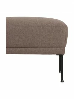 Westwing Collection Tabouret de canapé brun avec pieds en métal Fluente, larg. 62 x haut. 46 cm -furniture Soldes Tabouret de canape brun avec pieds en metal Fluente 4