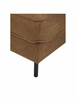 Westwing Collection Tabouret de canapé cuir recyclé brun Hunter, larg. 85 x haut. 46 cm 11 Westwing Collection Tabouret de canapé cuir recyclé brun Hunter, larg. 85 x haut. 46 cm -furniture Soldes Tabouret de canape cuir recycle brun Hunter 5