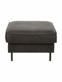 Westwing Collection Tabouret de canapé cuir recyclé brun-gris Hunter, larg. 85 x haut. 46 cm 9 Westwing Collection Tabouret de canapé cuir recyclé brun-gris Hunter, larg. 85 x haut. 46 cm -furniture Soldes Tabouret de canape cuir recycle brun gris Hunter 3