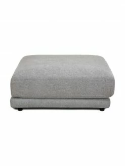 Westwing Collection Tabouret de canapé gris Jasmin, larg. 105 x haut. 43 cm -furniture Soldes Tabouret de canape gris Jasmin 2