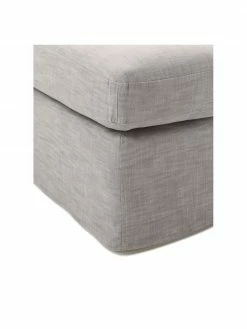Westwing Collection Tabouret de canapé gris Russell, larg. 103 x haut. 43 cm -furniture Soldes Tabouret de canape gris Russell 4