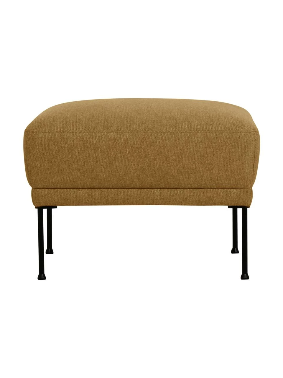 Westwing Collection Tabouret de canapé jaune ocre pieds en métal Fluente, larg. 62 x haut. 46 cm 3 Westwing Collection Tabouret de canapé jaune ocre pieds en métal Fluente, larg. 62 x haut. 46 cm – Image 3