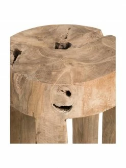 Jan Kurtz Tabouret en bois de teck Java, Ø 30 x haut. 40 cmDisponibilité limitée -furniture Soldes Tabouret en bois de teck Java 5