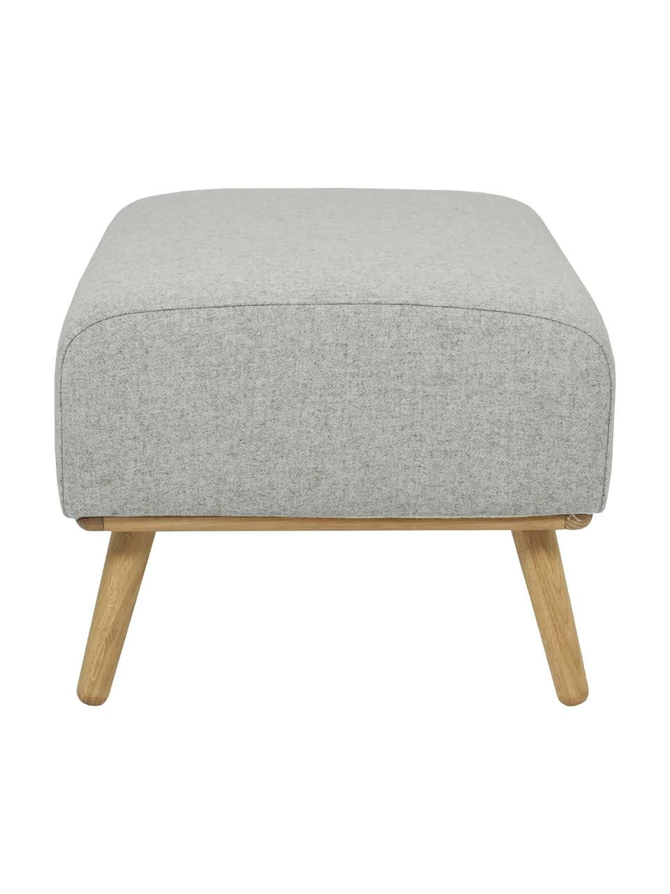 Westwing Collection Tabouret en laine avec pieds en bois Archie, larg. 87 x haut. 45 cm 5 Westwing Collection Tabouret en laine avec pieds en bois Archie, larg. 87 x haut. 45 cm – Image 5